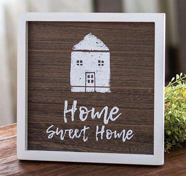 *Home Framed Sign w/ Easel - Home Sweet Home - The Fox Decor